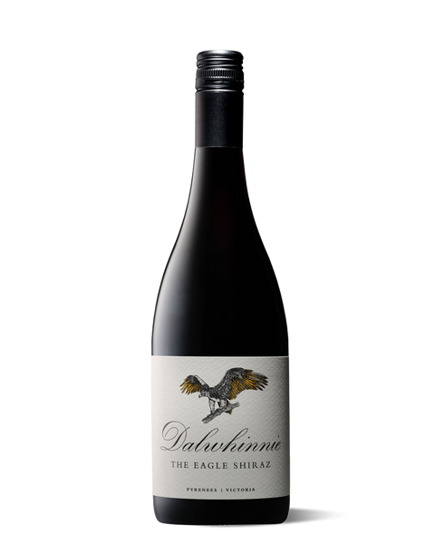 photograph of wine bottle with bird on label