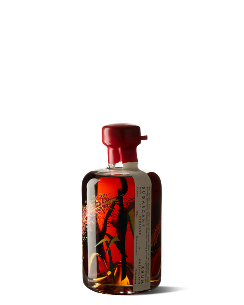 photograph of bottle of rum