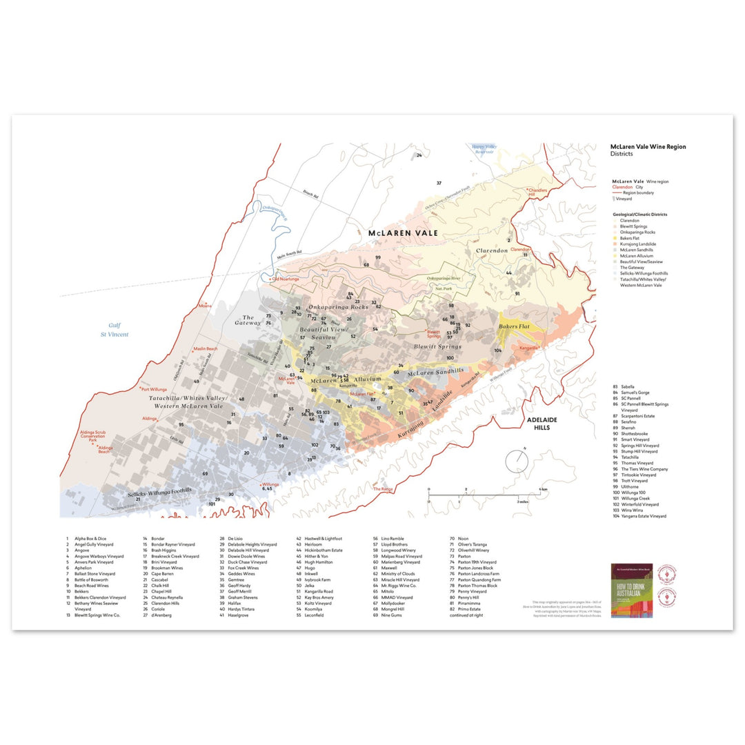 McLaren Vale Wine Region Map – Cardwell Cellars