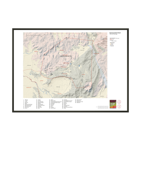 Beechworth Wine Region Map