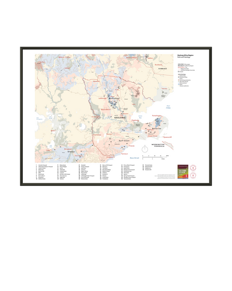 Geelong Wine Region Map