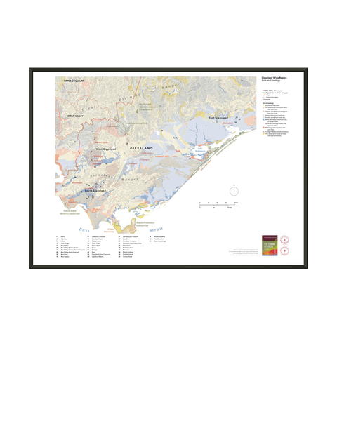 Gippsland Wine Region Map