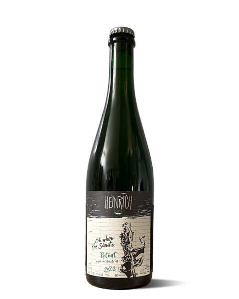 photograph of a bottle of sparkling wine