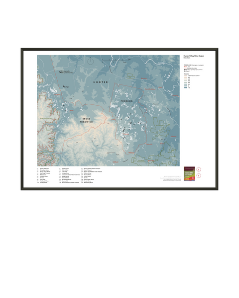 Hunter Valley Wine Region Map