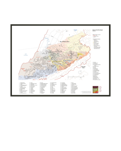 McLaren Vale Wine Region Map