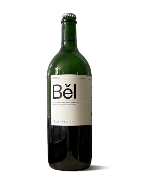 photograph of large wine bottle