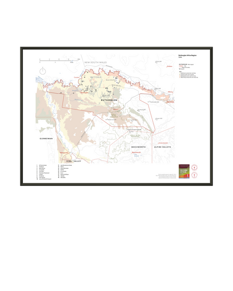 Rutherglen Wine Region Map