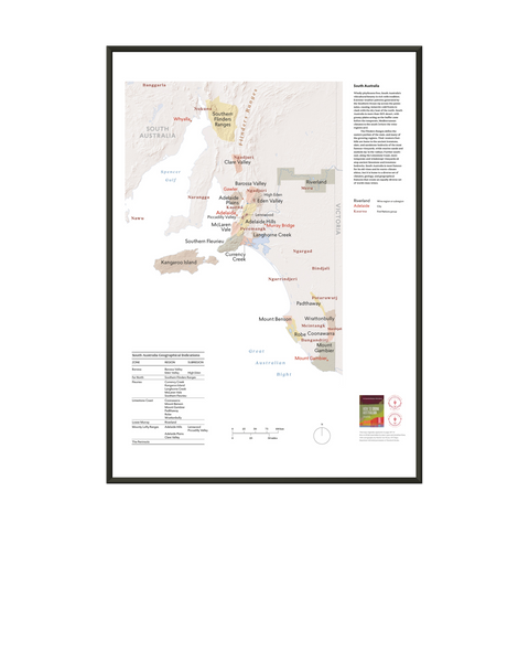 South Australia Wine Regions Map