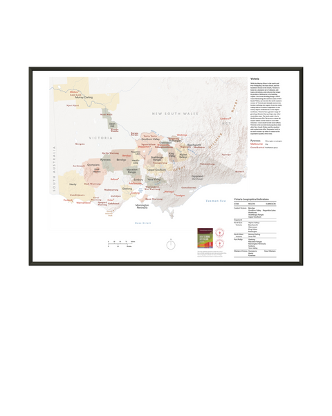 Victoria Wine Regions Map