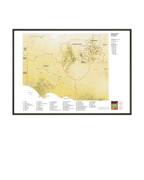 Western Victoria Wine Regions Map